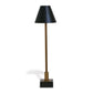 Port 68 Marais Set of 2 Aged Brass Modern Buffet Table Lamp With Black Hardback Metal Shade