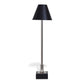 Port 68 Marais Set of 2 Polished Nickel Modern Buffet Table Lamp with Black Hardback Metal Shade