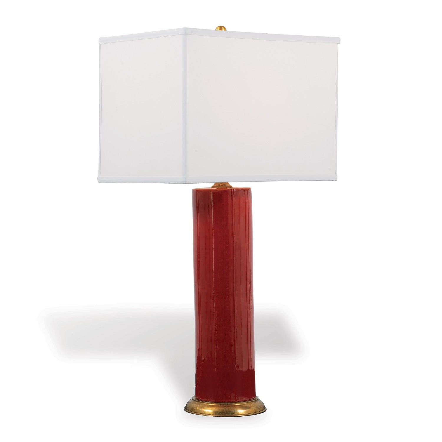 Port 68 Melrose Ruby 32" Table Lamp with White Rectangle Softback Shade