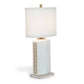 Port 68 Palace Fret 26" Table Lamp with White Oval Hardback Shade