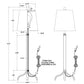 Port 68 Portobello Brown Set of 2 Modern Buffet Table Lamp with Beige Hardback Shade