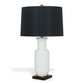 Port 68 Song Black Classic Modern Table Lamp with Black Hardback Shade