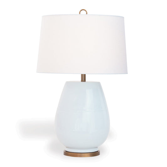 Port 68 Sonoma White Table Lamp with White Round Drum Hardback Shade