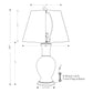 Port 68 Westport Blue Modern Traditional Table Lamp with White Hardback Shade