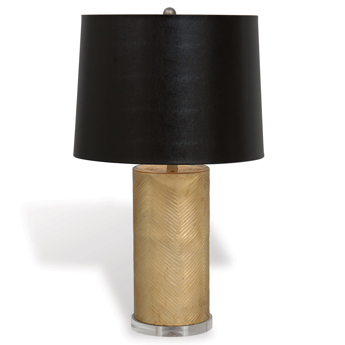 Port 68 Westwood Gold 29" Modern Table Lamp with Faux Black Shade