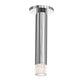 SONNEMAN ALC 1-Light LED Polished Chrome Etched Ribbon Glass Trim Shape 25 Narrow Flood Lens Surface Flush Mount Lighting