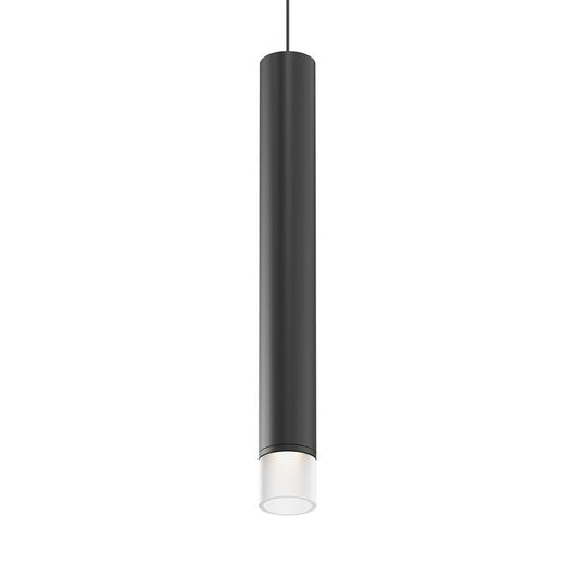 SONNEMAN ALC 2" Tall 1-Light LED Satin Black Etched Glass Shade Pendant Light