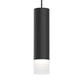 SONNEMAN ALC 3" Medium 1-Light LED Satin Black Etched Ribbon Glass Shade 55 Wide Flood Lens Pendant Light