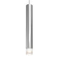SONNEMAN ALC 3" Tall 1-Light LED Polished Chrome Etched Glass Shade 25 Narrow Flood Lens Pendant Light