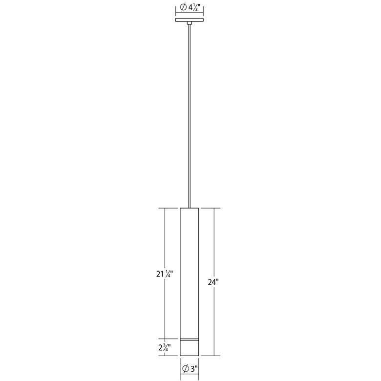 SONNEMAN ALC 3" Tall 1-Light LED Satin Black Clear Ribbon Glass Shade 25 Narrow Flood Lens Pendant Light