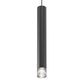 SONNEMAN ALC 3" Tall 1-Light LED Satin Black Clear Ribbon Glass Shade 25 Narrow Flood Lens Pendant Light