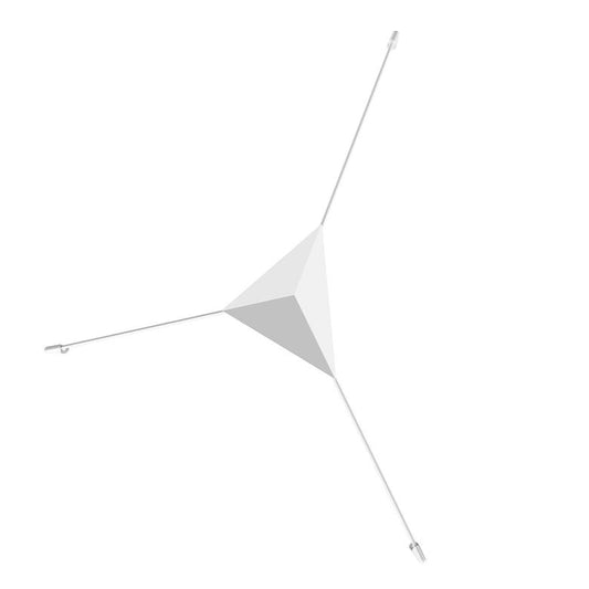 SONNEMAN Abstract 1-Light LED Medium Reflector Satin White Surface Flush Mount Lighting
