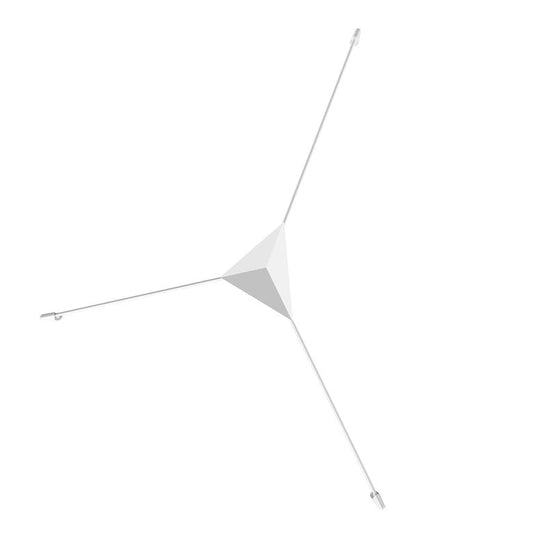 SONNEMAN Abstract 1-Light LED Small Reflector Satin White Surface Flush Mount Lighting