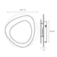 SONNEMAN Abstract Panels 1-Light LED Small 2-Plate Textured White Metal Shade Wall Sconce