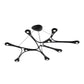 SONNEMAN Abstraction 40" 9-Light LED Satin Black Diecast Aluminum Shade Chandelier