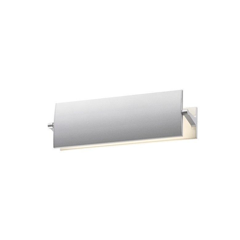 SONNEMAN Alleron 12" LED Bright Satin Aluminum Wall Sconce