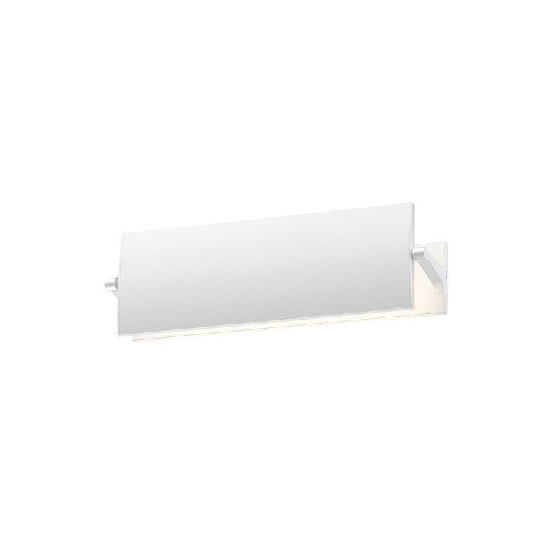 SONNEMAN Alleron 12" LED Textured White Aluminum Shade Wall Sconce