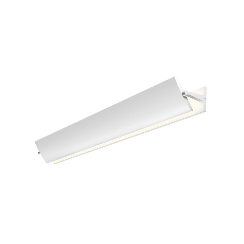 SONNEMAN Alleron 24" LED Textured White Aluminum Shade Wall Sconce