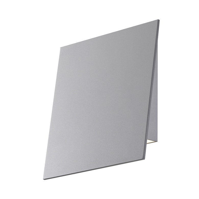 SONNEMAN Angled Plane Integral LED Textured Gray Aluminum Shade Downlight Wall Sconce