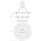 SONNEMAN Arctic Rings Large 3-Light LED Bright Satin Aluminum Frosted Acrylic Shade Chandelier