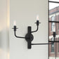 SONNEMAN Atelier 3-Light Satin Black Optical Acrylic Shade Wall Sconce