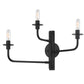 SONNEMAN Atelier 3-Light Satin Black Optical Acrylic Shade Wall Sconce
