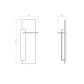 SONNEMAN Backgate 20" 1-Light LED Textured Gray Aluminum Shade Left Orientation Wall Sconce