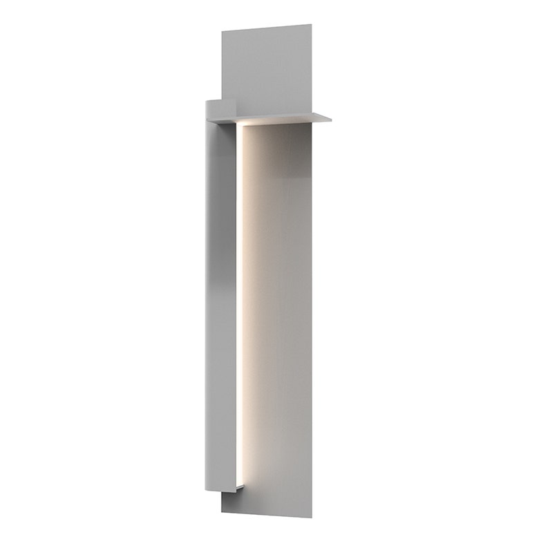 SONNEMAN Backgate 30" 1-Light LED Textured Gray Aluminum Shade Left Orientation Wall Sconce