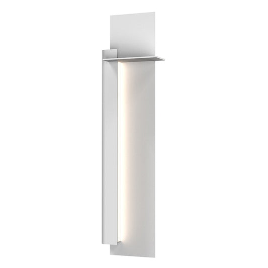 SONNEMAN Backgate 30" 1-Light LED Textured White Aluminum Shade Left Orientation Wall Sconce