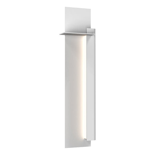 SONNEMAN Backgate 30" 1-Light LED Textured White Aluminum Shade Right Orientation Wall Sconce