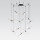 SONNEMAN Ballet 13-Light LED Satin Black Swag Shape Frosted Acrylic Shade Chandelier With 20FT Cord Length