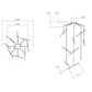 SONNEMAN Ballet 9-Light LED Satin Black Spreader Shape Frosted Acrylic Shade Chandelier