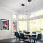 SONNEMAN Ballet 9-Light LED Satin Black Swag Shape Frosted Acrylic Shade Chandelier