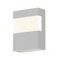 SONNEMAN Band 8" 1-Light LED Textured White Aluminum Optical Acrylic Diffuser Wall Sconce