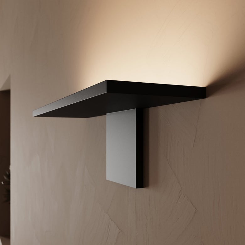 SONNEMAN Base Sconce 16" 1-Light LED Textured Black Optical Acrylic Shade Wall Sconce