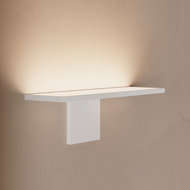 SONNEMAN Base Sconce 16" 1-Light LED Textured White Optical Acrylic Shade Wall Sconce