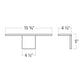 SONNEMAN Base Sconce 16" 1-Light LED Textured White Optical Acrylic Shade Wall Sconce