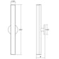 SONNEMAN Bauhaus Columns 32" 1-Light LED Polished Chrome White Etched Glass Shade Vanity Bath Bar Lighting