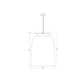 SONNEMAN Belle Flare 1-Light LED Brass Metal Shade Tall Pendant Light