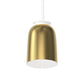 SONNEMAN Belle Flare 1-Light LED Brass Metal Shade Tall Pendant Light