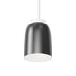 SONNEMAN Belle Flare 1-Light LED Satin Black Metal Shade Tall Pendant Light
