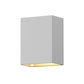SONNEMAN Box 1-Light LED Textured White Diecast Aluminum Shade Wall Sconce