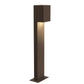 SONNEMAN Box 22" 1-Light LED Textured Bronze Diecast Aluminum Shade Bollard Light