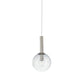 SONNEMAN Bubbles 10" 1-Light Medium Base Polished Nickel Glass Shade Pendant Light