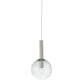 SONNEMAN Bubbles 12" 1-Light Medium Base Polished Nickel Glass Shade Pendant Light