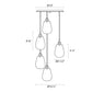 SONNEMAN Chelsea 5-Light Satin Black Chandelier