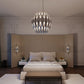 SONNEMAN Chimes 2-Tier Polished Chrome Chandelier