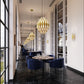 SONNEMAN Chimes 3-Tier Satin Brass Chandelier