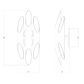 SONNEMAN Chimes 6-Light LED Satin Brass Acrylic Shade Wall Sconce