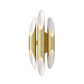 SONNEMAN Chimes 6-Light LED Satin Brass Acrylic Shade Wall Sconce